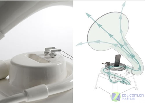 与iPod绝配 点唱机型陶瓷扬声器亮相 与iPod绝配 点唱机型陶瓷扬声器亮相