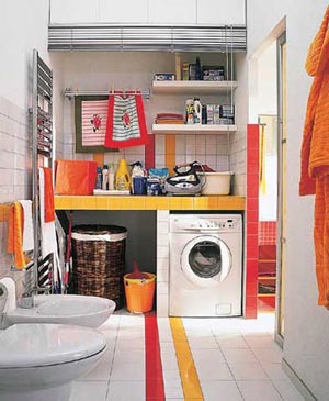 巧用垂帘打造家中神秘卫浴间