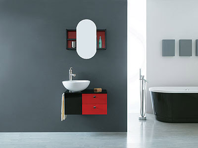 哪种颜色的卫生间最漂亮 卫浴空间的黑红料理