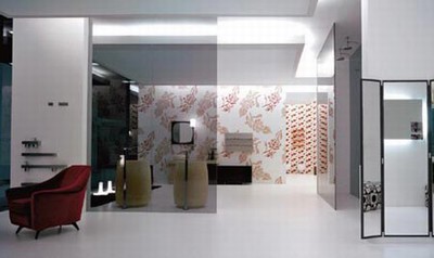 瓷砖纯净经典卫浴间