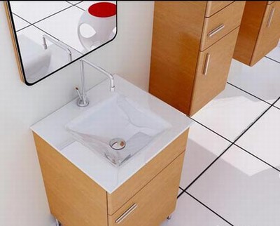 瓷砖纯净经典卫浴间