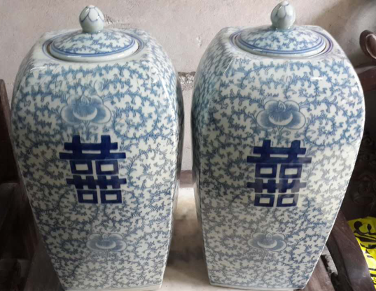 中国　青花　双喜文　小瓶　M　R6639 中国 青花 双喜文 小瓶 M R6639 - メルカリ